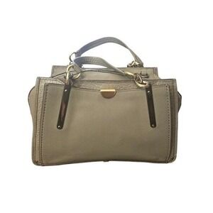 Coach Dreamer 33094 Mixed Leather Satchel Heather Grey Crossbody